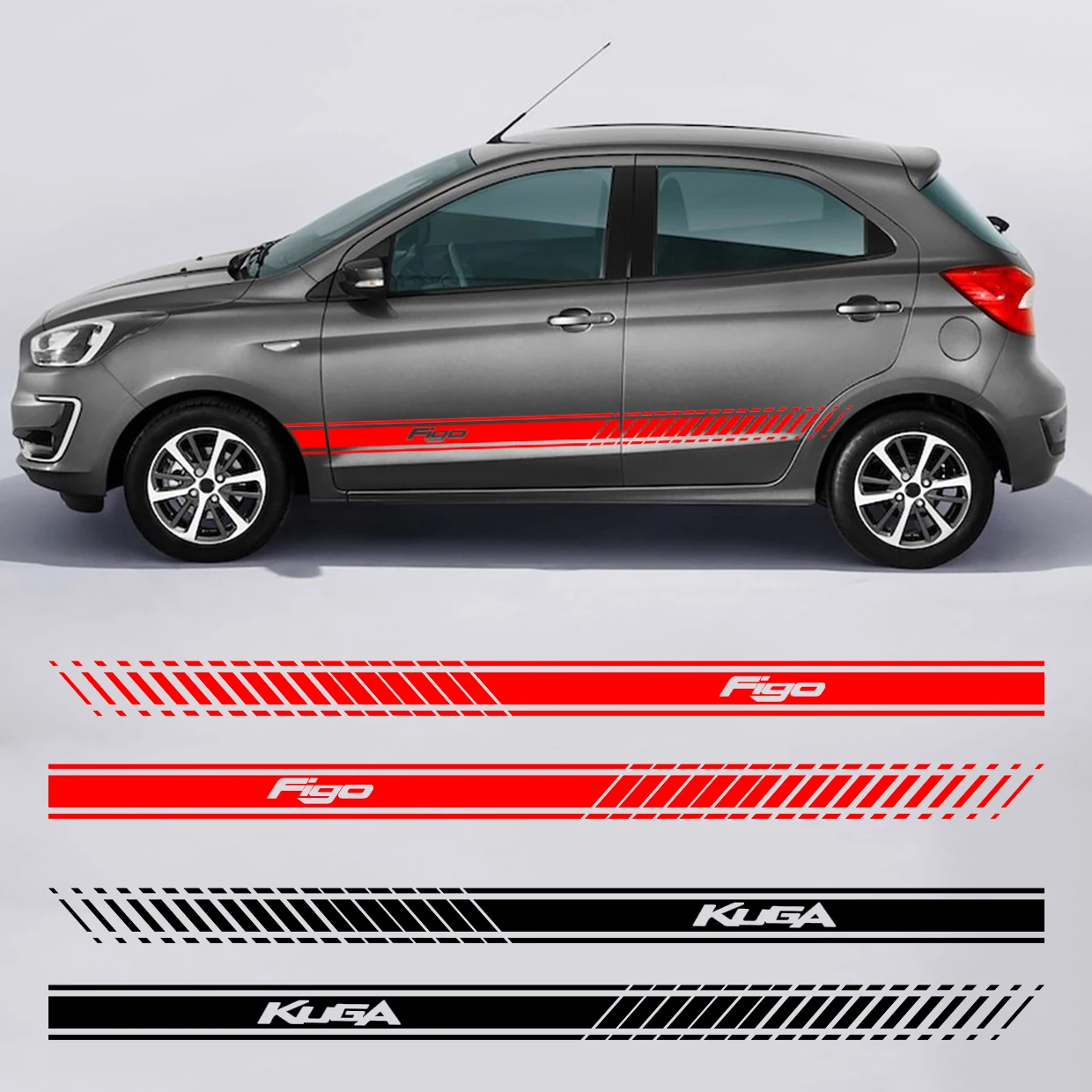 2 шт. наклейки на автомобильные двери для FORD FIGO KUGA | Автомобили и мотоциклы