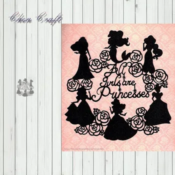 

Metal Cutting Dies Flowers and beauties for DIY Scrapbooking Album Paper Cards Decorative Crafts Embossing Die Cuts