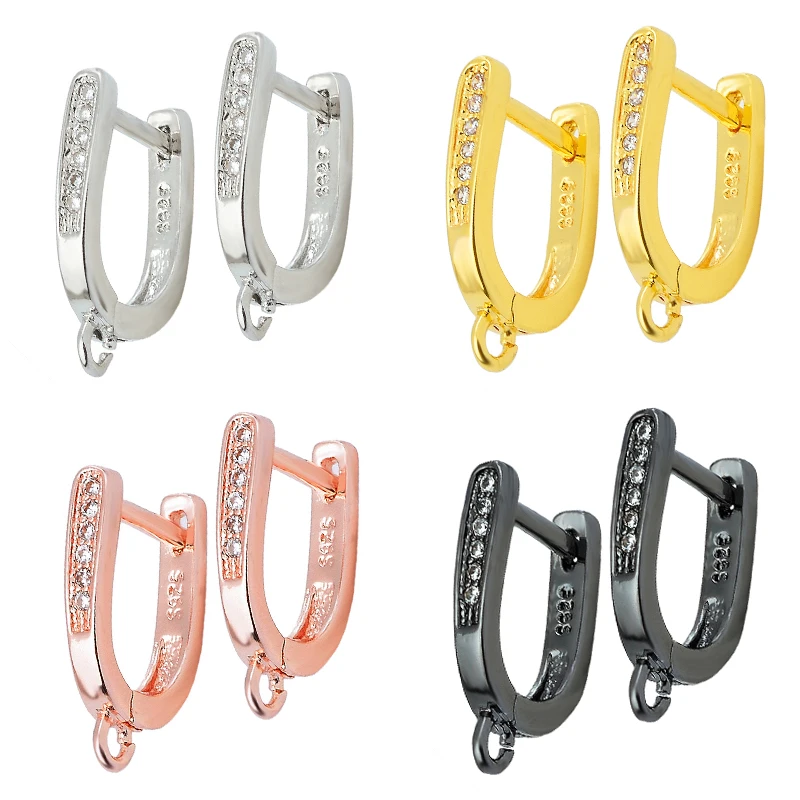 

Peixin DIY earring accessories handmade charm brass jewelry DIY jewelry making earrings hook fashion zircon earrings findings
