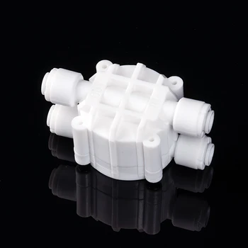 

1/4'' OD Auto Shut Off 4 Way Valve Switch Hose Quick Connection Pipe Fitting Tube RO Water Filter System Purifier Parts