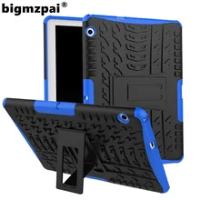 Bigmzpai чехол для HUAWEI Mediapad T3 10 9,6, задняя крышка, Силиконовый ТПУ PC чехол-подставка, Прочный противоударный чехол
