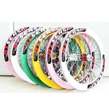 

700c 29 hollow alloy high quality fixed gear sealed bearings hub wheelset with freewheel