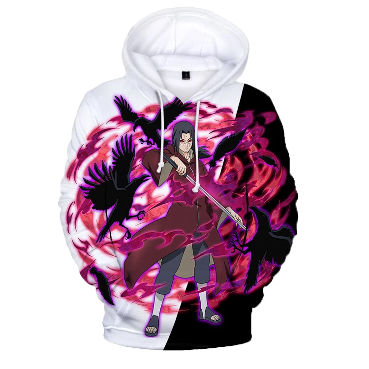 Детская толстовка с аниме Sasuke/Kakashi Uchiha Madara 3D принт мужские/женские толстовки Akatsuki