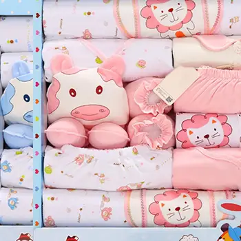 

Kidlove Infant Cotton Cartoon Cute Baby Suit Gift Set below 80cm Baby Supplies
