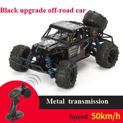 Высокая скорость 50 км/ч Профессиональный Взрослый RC автомобиль 4WD игра высокая скорость rcing автомобиль горный Автомобиль Мотор мощность 380 - Цвет: Black offroad