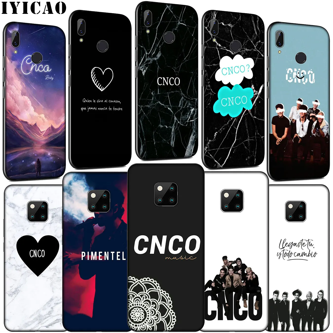 IYICAO Cnco Bands популярный мужской мягкий силиконовый чехол для телефона Huawei Mate 30 20 10 Pro