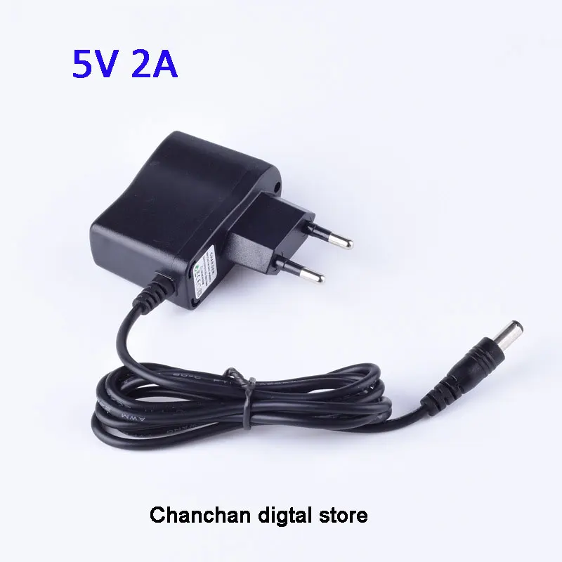 

DC 5V 2A power adapter Charger for LED 18650 Lithium Battery Charger Adapters DC5.5*2.1mm Plug Power Charging Adapter