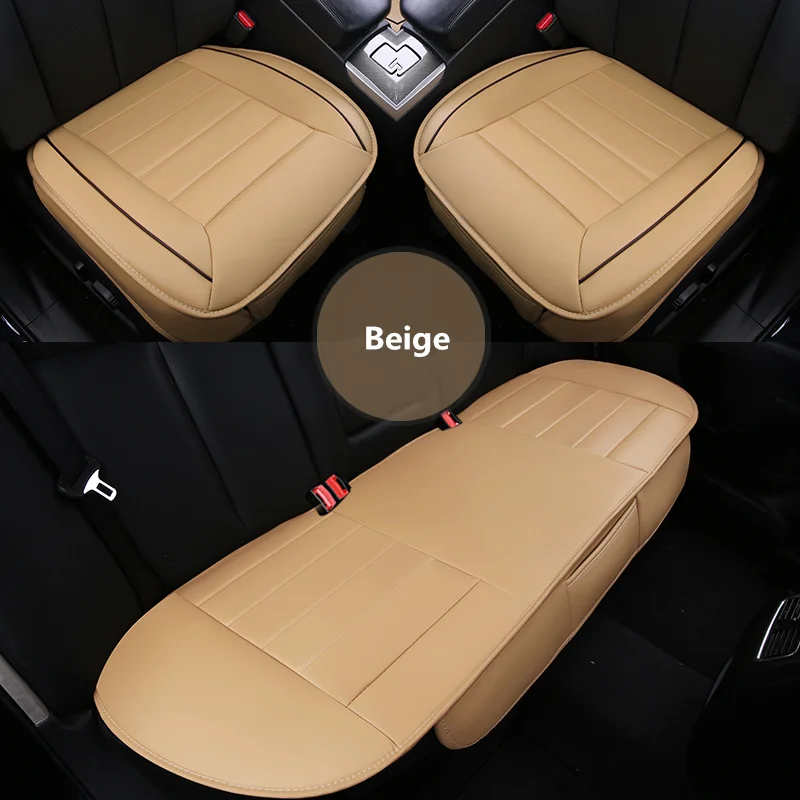 Нет задней подушки автомобиля три части все обведены зимой тип специальные подушки для четырех сезонов - Название цвета: Beige
