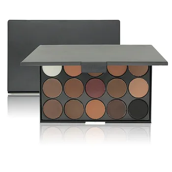 

Fashion Eye Makeup 15 Color Matte Shimmer Pigment Nude Eyeshadow Palette Cosmetic Make up Set EARTH Tone Eye Shadow