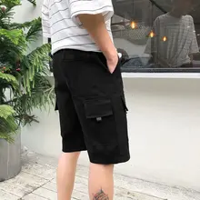 Мужские быстросохнущие шорты, повседневные штаны, пляжные шорты, летние свободные шорты с несколькими карманами, комбинезон, популярный бренд
