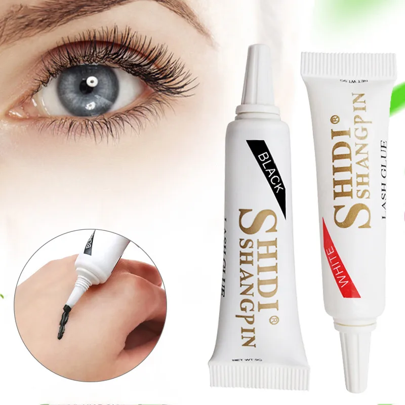 

9ml White Black Eyelash Glue Long Lasting Waterproof Invisible Good Adhesion No Peeling Eyelash Glue Professional Cosmetic Tools
