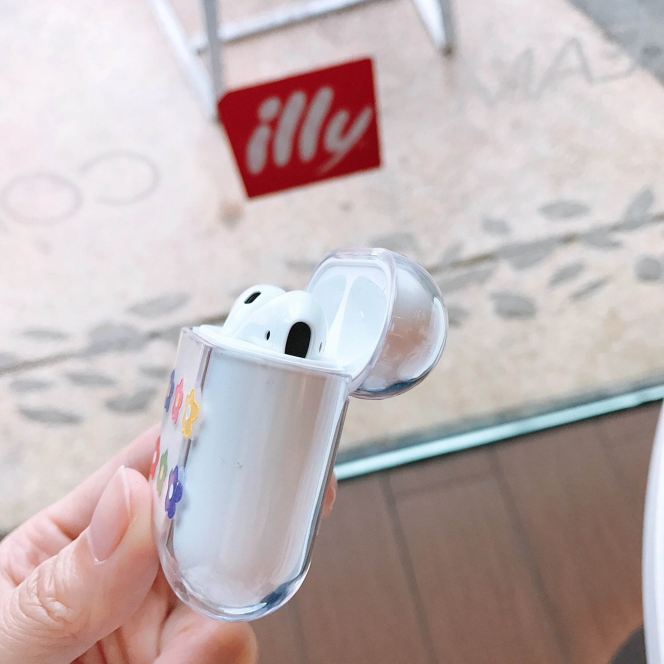Чехол для наушников Apple Airpods, чехол с милым цветком, прозрачные роскошные наушники, чехол для Airpods