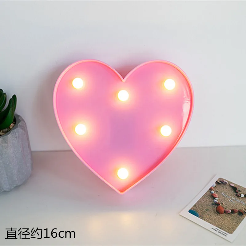 English letter light LED digital symbol decoration lamp confession birthday proposal layout decoration creative romance