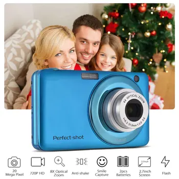 

24MP Video Record Colorful Outdoor High Definition Photo Gifts Compact Optical Zoom Face Detection Portable Kids Digital Camera