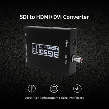 

NK-A8 3G SDI to HDMI + DVI Converter 1080P HD Video SD-SDI HD-SDI 3G-SDI Signals with Power Adapter AU Plug