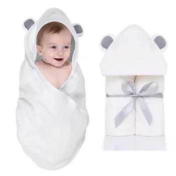

Comfortable Newborn Baby Cotton Towel for Kids Stuff Baby Bath Towel Babies Hooded Poncho Infant Spa Blanket 100% Cotton Towels