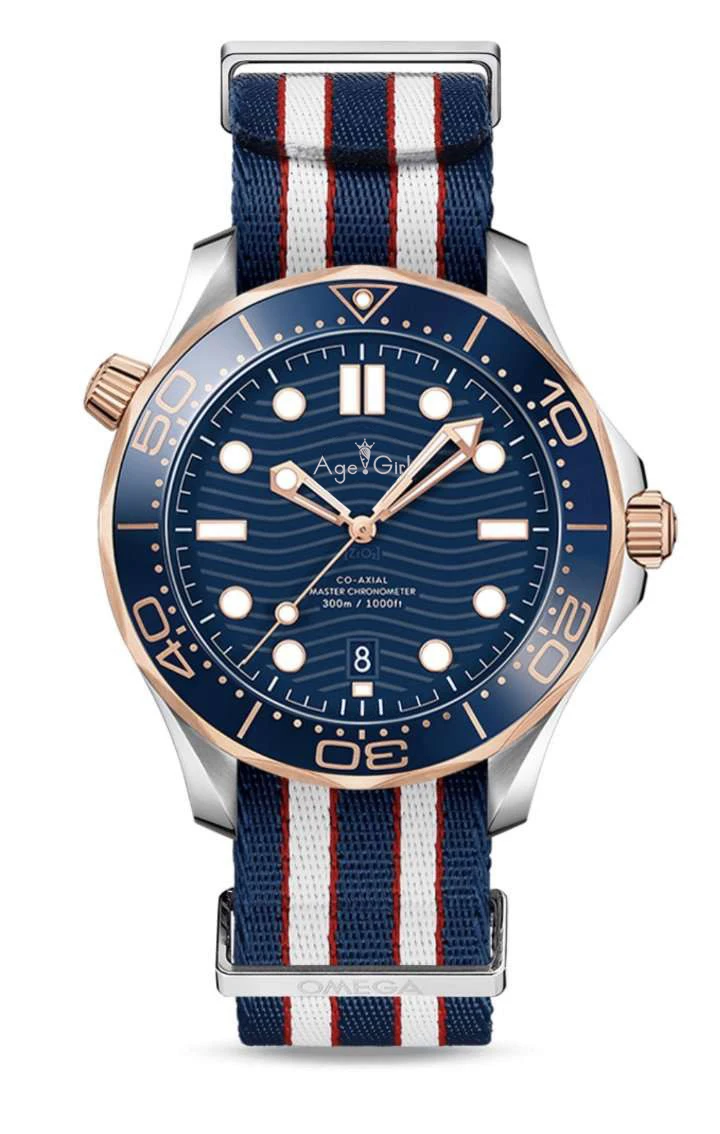 

Luxury Brand New Men Automatic Mechanical Watch Silver Black Blue Red Rose Gold Canvas James Bond 007 Ceramic Crystal Sapphire