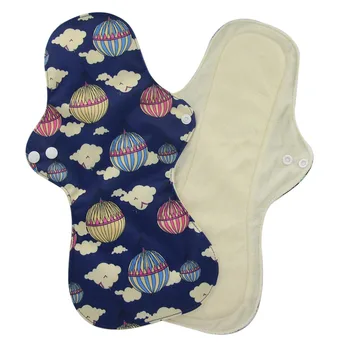

1pcs Organic Bamboo Washable Hygiene Menstrual Pads for Heavy Flow Extra Large Sanitary Pads Lady Cloth Pad Reusable Pads
