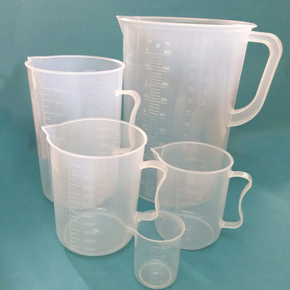 

Plastic Measuring Cup Laboratory Scale Clear Cylinder Kitchen Baking Tool 100ml/500ml/1000ml/2000ml/5000ml Each One Total 5pcs