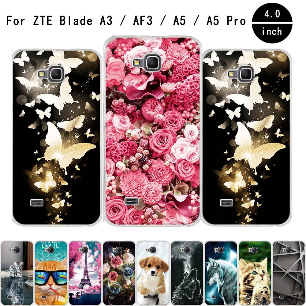 

Case For ZTE Blade AF3 A5 4.0'' Soft TPU Silicone Back Cover For ZTE Blade AF3 A3 A 5 A5 Pro Case For ZTE Blade A5 Phone Cases