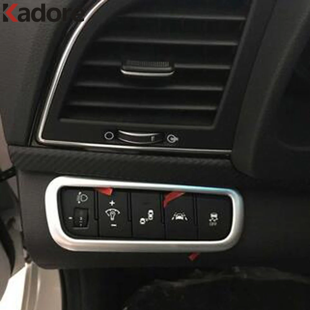 Для Hyundai Elantra Avante 2016 2017 матовая передняя фара переключатель лампы декоративная