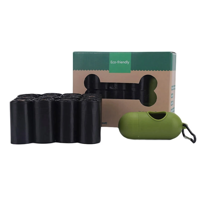 Compostable собачьи мешки для корнкрахмала с защитой от земли, биоразлагаемые мешки для кошачьих отходов, мешок для мусора