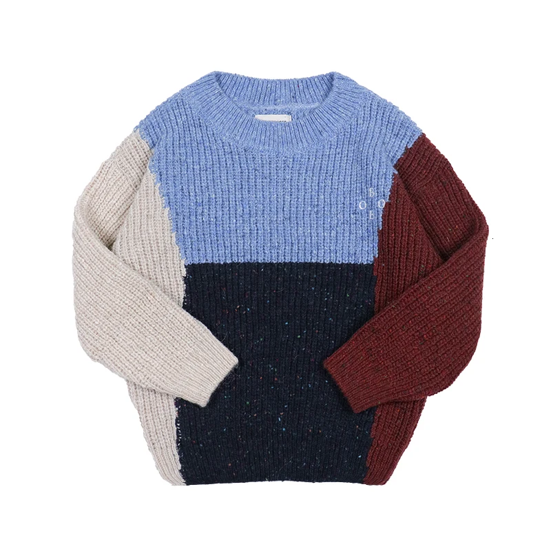 Свитер для девочек Новинка года, брендовые Детские свитера AW BC Модный вязаный пуловер с принтом для мальчиков и девочек хлопковые топы для маленьких детей, одежда Лидер продаж - Цвет: sweater