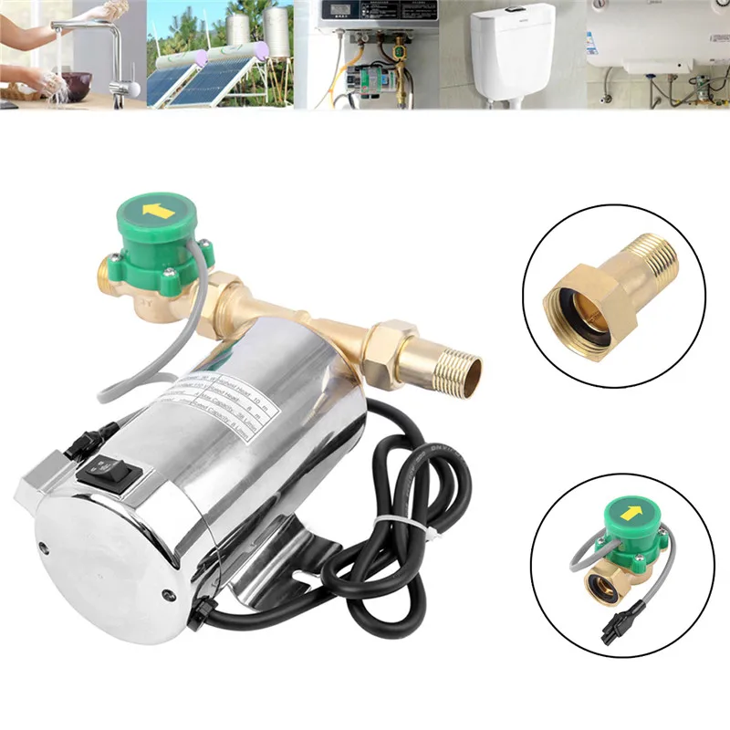 

1Pcs 90W 110V Household Mute Automatic Water Booster Pump For Water Solar Heater Shower Pressure Booster