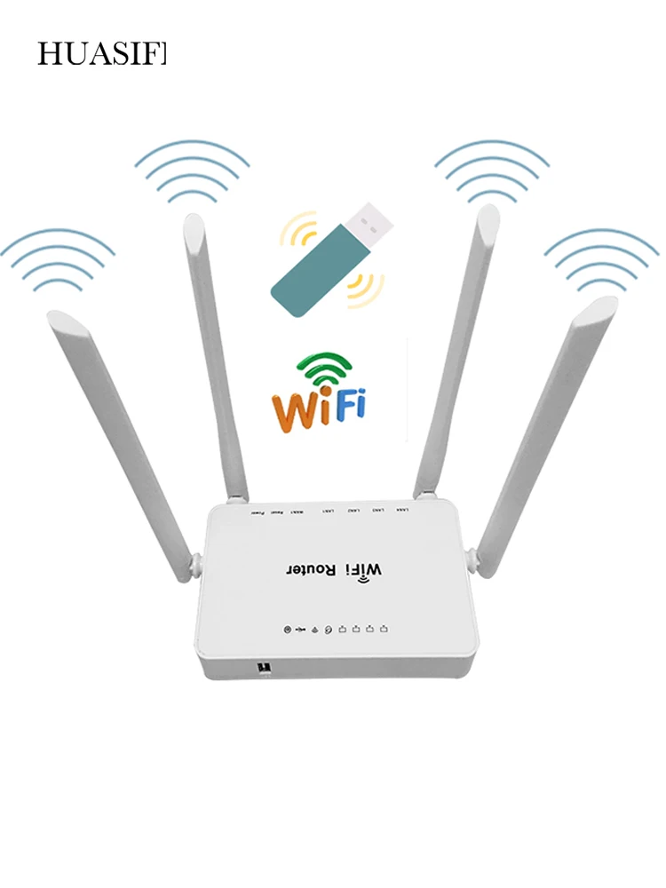 HUASIFEI  Home Use 300Mbps openWRT Wireless Router 300Mbps support  Keenetic Omni II 3g usb modem 8372 /e3372 wifi repeater