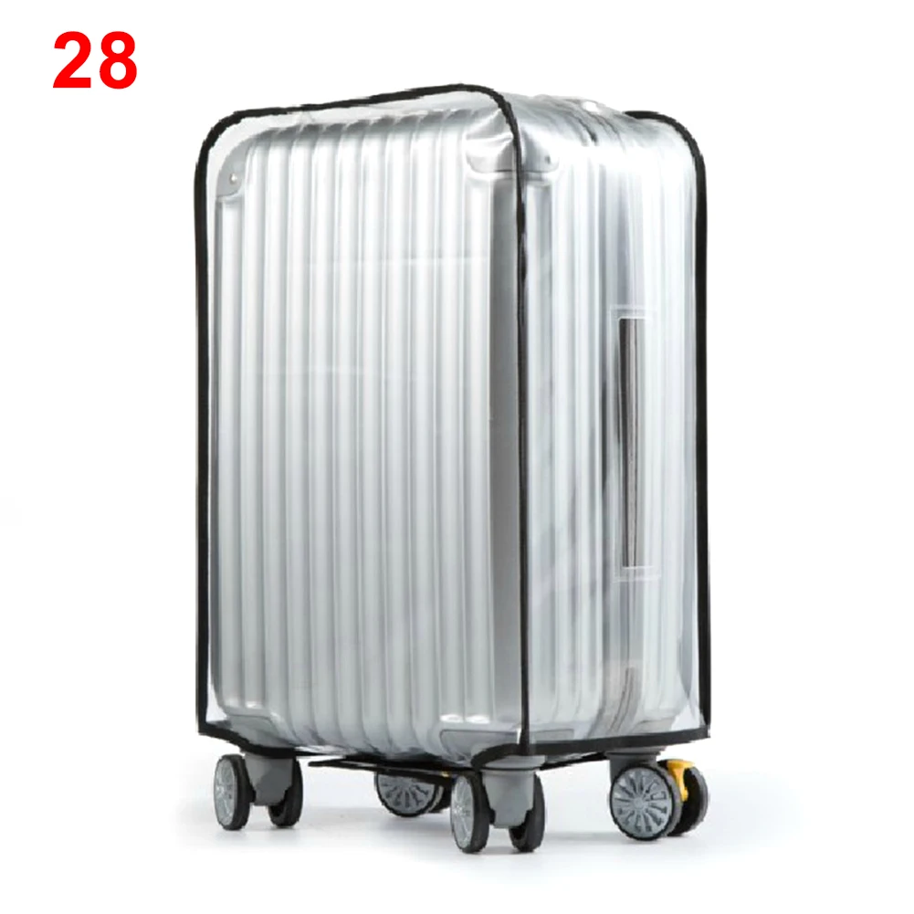 

Zipper Protective Dust Proof Luggage PVC Waterproof Storage Suitcase Cover Reusable Frosted Transparent Travel Supplies Useful
