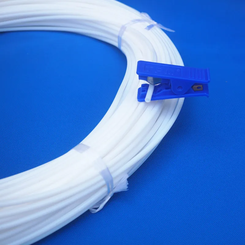 PTFE трубы мягкие капиллярные тонкие трубы изоляция антикоррозионная втулка ID 0,3 мм 3 мм 4 мм 5 мм 6 мм 7 мм 8 мм 9 мм 11 мм 20 мм белый