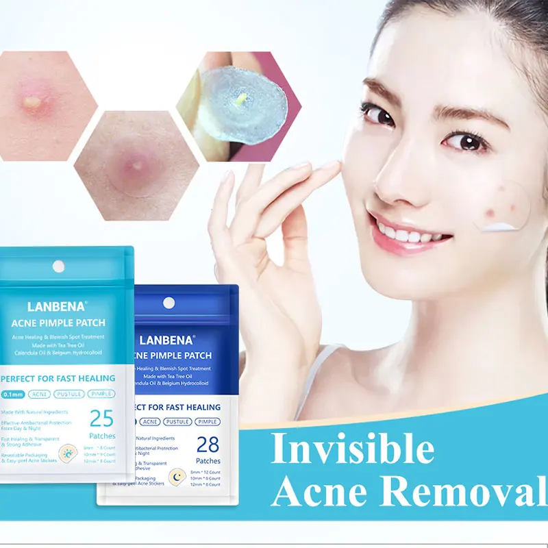 

LANBENA Tea Tree Oil Extract Day & Night Acne Pimple Patch Invisible Stickers Acne Blemish Treatment Pimple Remover Skin Care