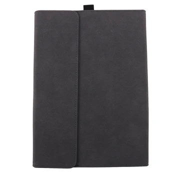 

Laptop Case For Surface Pro 4/5/6 Tablet Folding Stand Frosted Dark Grey Leather 30x22x2Cm