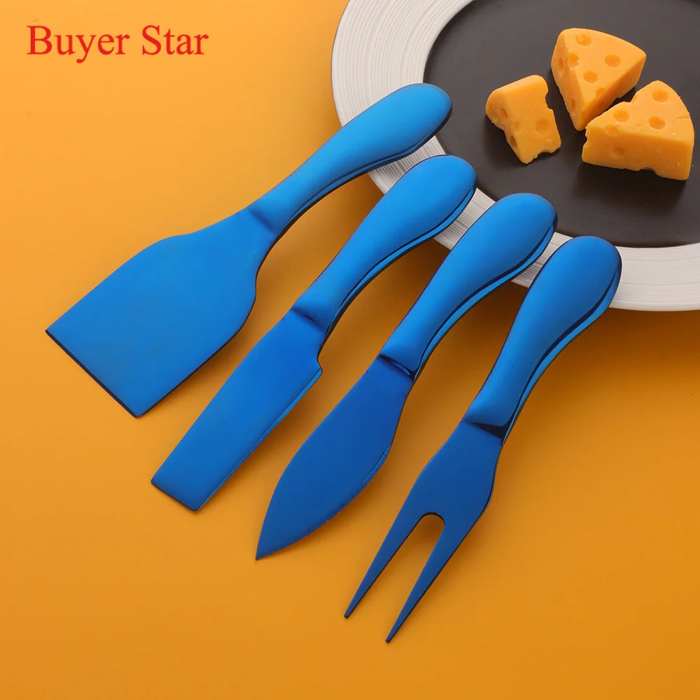 Cheese Knife Set 4pcs Butter Spreader Cutter Slicer Food Breakfast