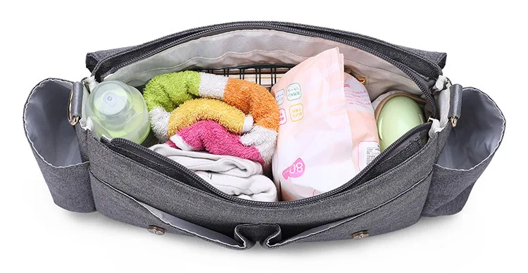 Large Capacity Stroller Bag Gray Black Blue Baby Nappy Bag Fashion Mommy Diaper Bag Stroller Organizer for Baby Stroller Large Capacity Stroller Bag Gray Black Blue Baby Nappy Bag Fashion Mommy Diaper Bag Stroller Organizer for Baby Stroller