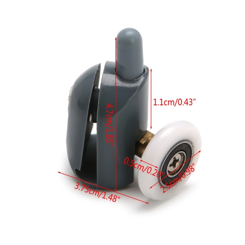 

Drop Shipping 8Pcs/Set Shower Door Rollers Runners Wheels Pulleys 25mm x 5mm Screw Cover Cap