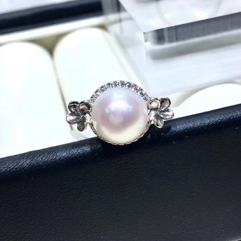

Popular 925 Sterling Silver Adjustable Ring Settings Findings Mountings Parts for Oyster Pearl Corals Jade Beads Stones