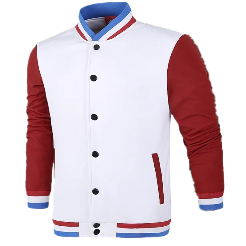 

New baseball jacket for men / boys 2019 fashion design wine red men Slim Fit College Varsity jacket for men elegant Veste Homme