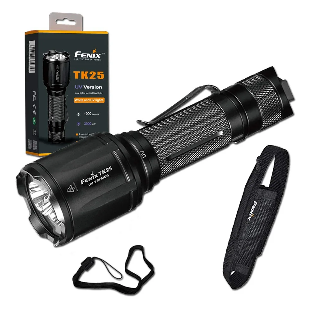 Fenix TK25 UV (Fenix TK25UV)1000 люмен белый/3000 МВт ультрафиолетовый (UV) светодиодный фонарик с