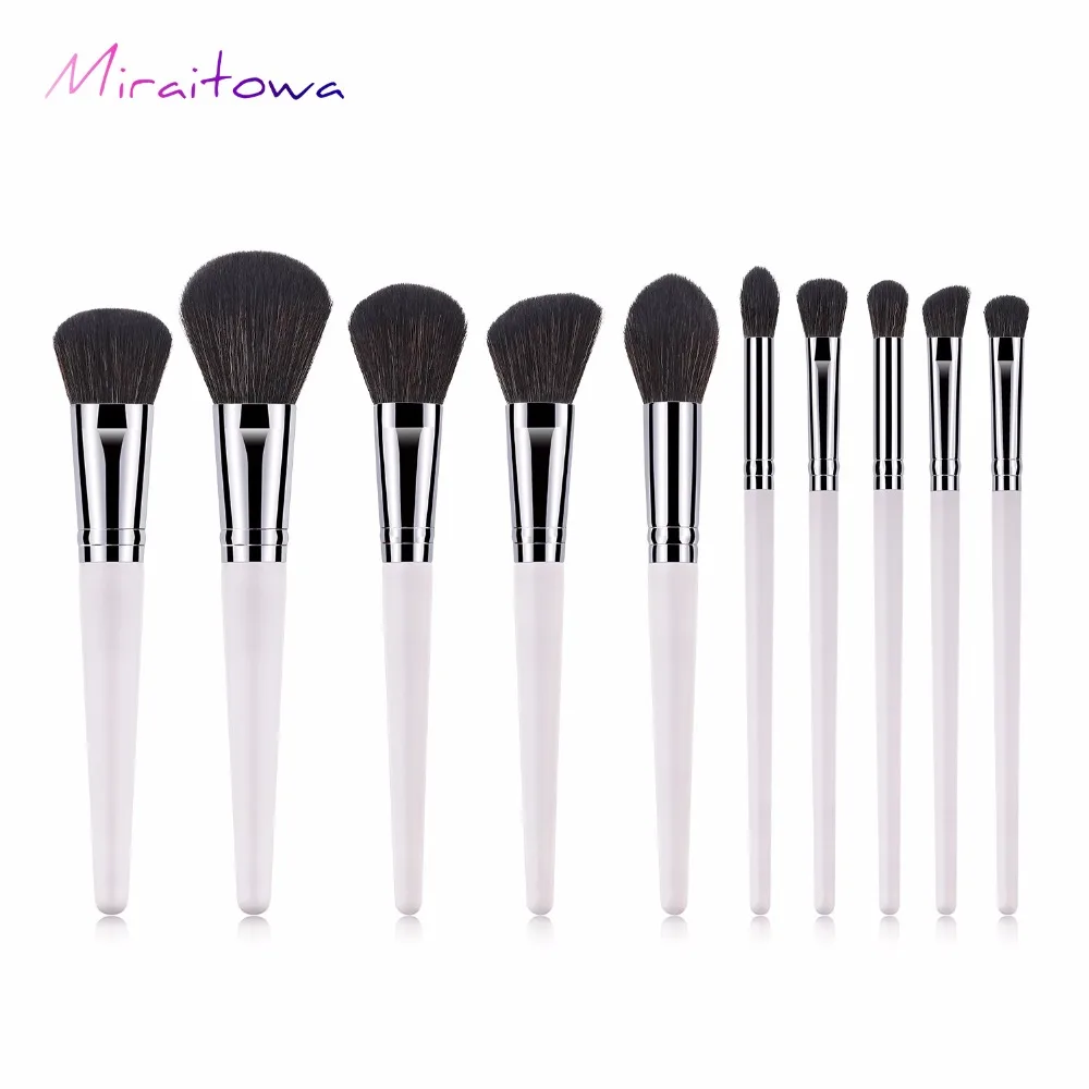 10pcs Makeup Brushes Synthetic-Natural Hair Maquiagem Professional Eyeshadow Foundation Beauty Makeup Tools For Face