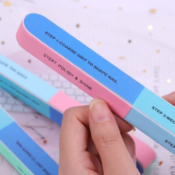 

1PCS Six-sided Polishing File Nail Tool Creative Printing Nail File Sanding Professional Nail File