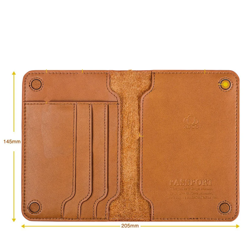 Tanie Rocznika biznes etui na paszport uchwyt na akcesoria podróżne mężczyźni ID karta bankowa prawdziwej SKÓRZANY PORTFEL Case przenośne na pokład pokrywa