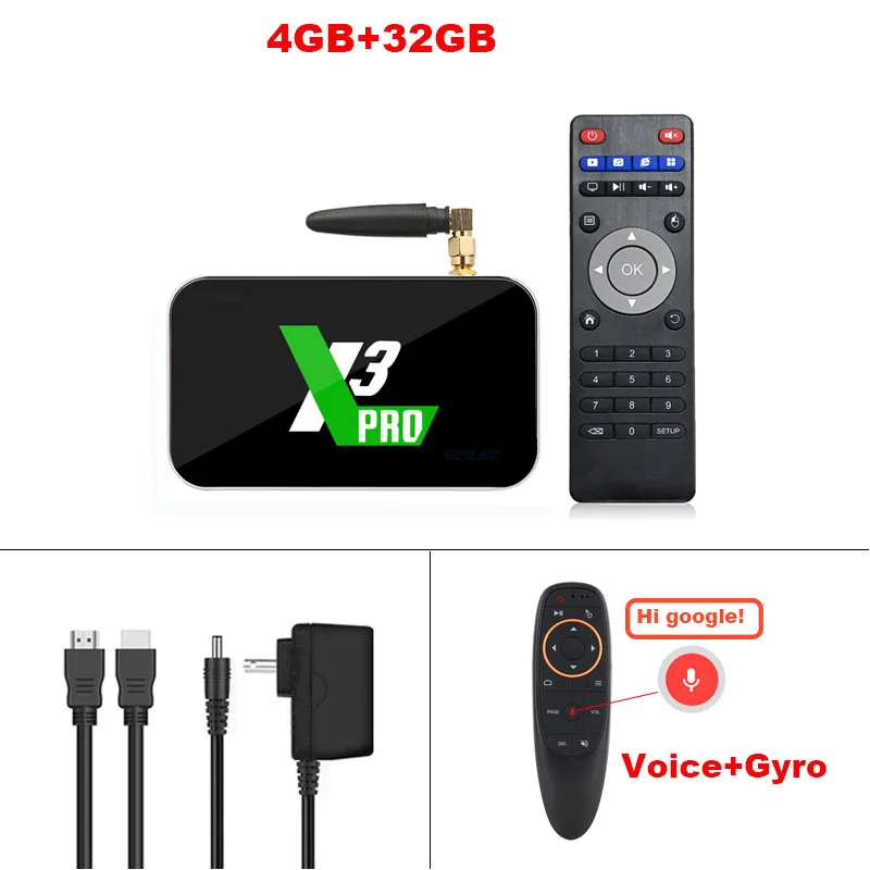4GB32GB Add G10 X3 PRO X3 cube Android9.0 ТВ-приставка Amlogic S905X3 DDR4 2 ГБ 16 ГБ 4 ГБ 32 ГБ 2,4G и 5G WiFi 1000LAN телеприставка Bluetooth 4K медиаплеер - Цвет: 4GB32GB Add G10