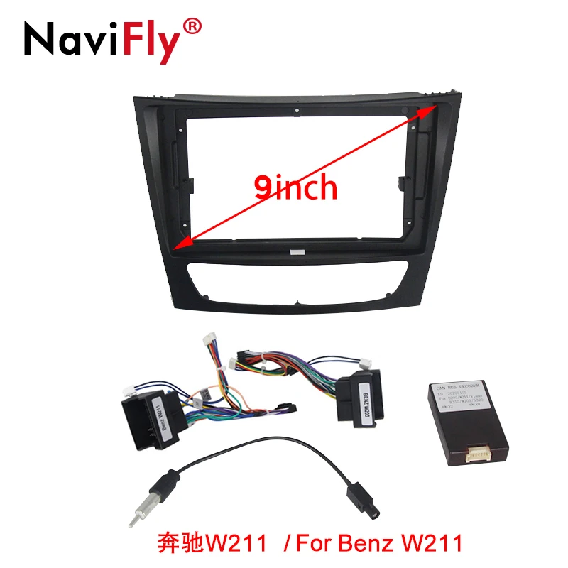 Navifly Автомобильный мультимедийный радио для Benz W203 W209 W219 / W211 E200 E220 E300 E350 B200 W169 W245