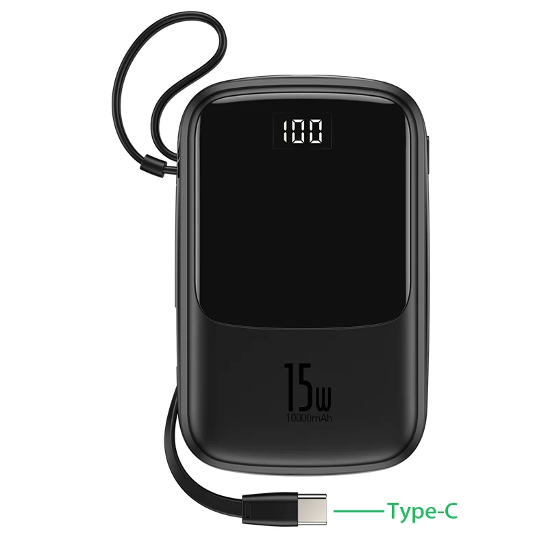 Baseus Power Bank 20000mah 20W 22.5W Fast Charging With Cable UBS Type C Charger Digital Display Portable Battery Powerbank best power bank Power Bank