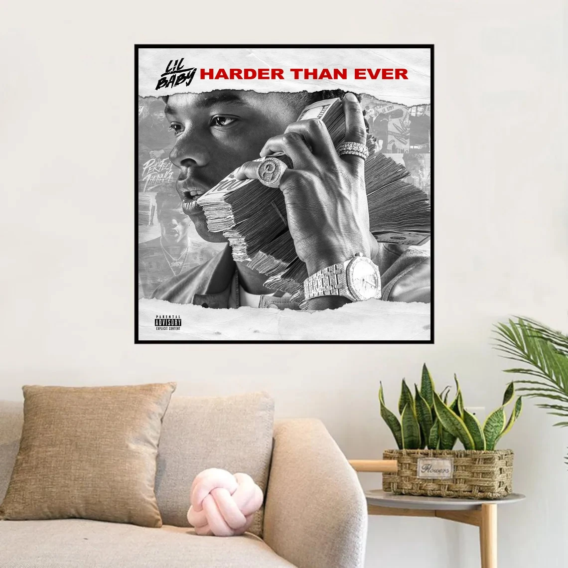 Details about   HD Print For Lil Baby Harder Than Ever Art Music Poster Wall Decor Painting 