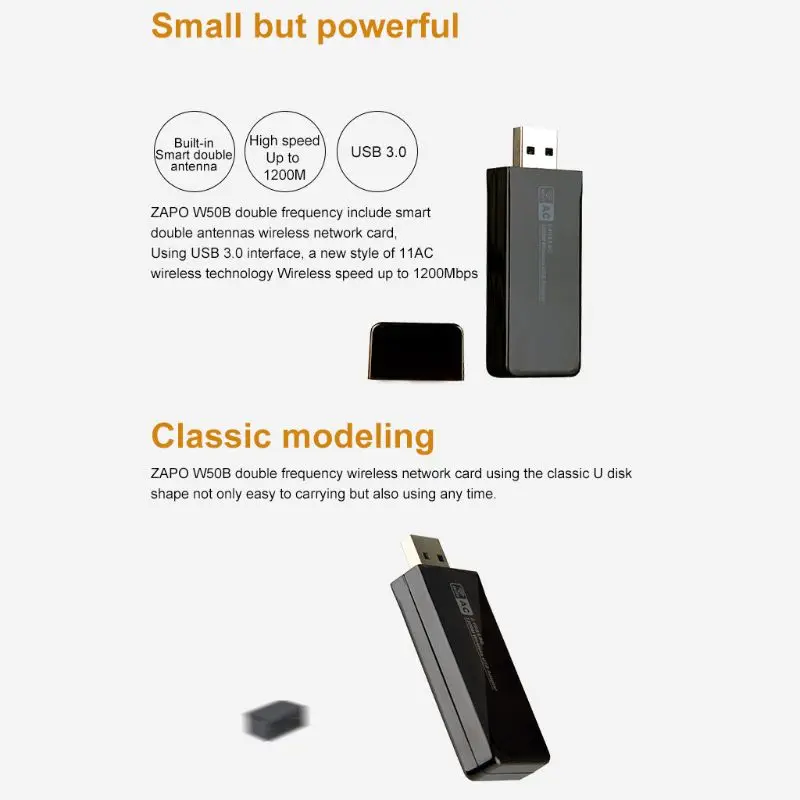 Мини 2,4G/5,8G двухдиапазонный wifi USB 3,0 1200 Мбит/с LAN беспроводной адаптер приемник сетевая карта встроенная антенна для Windows Linux Sys