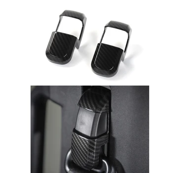 

Carbon Fiber Seat Safety Belt Button Frame Cover Trim for Ford F150 2009-2019
