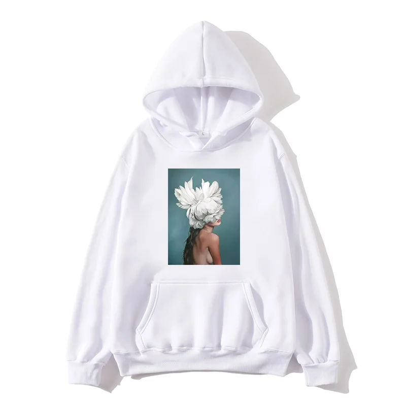 

Brand Hoodie Beauty Print Hip Hop Sweatshirt 2019 Winter Casual Hoodie Sportswear High Quality Cotton Hoodie Couple Pullover