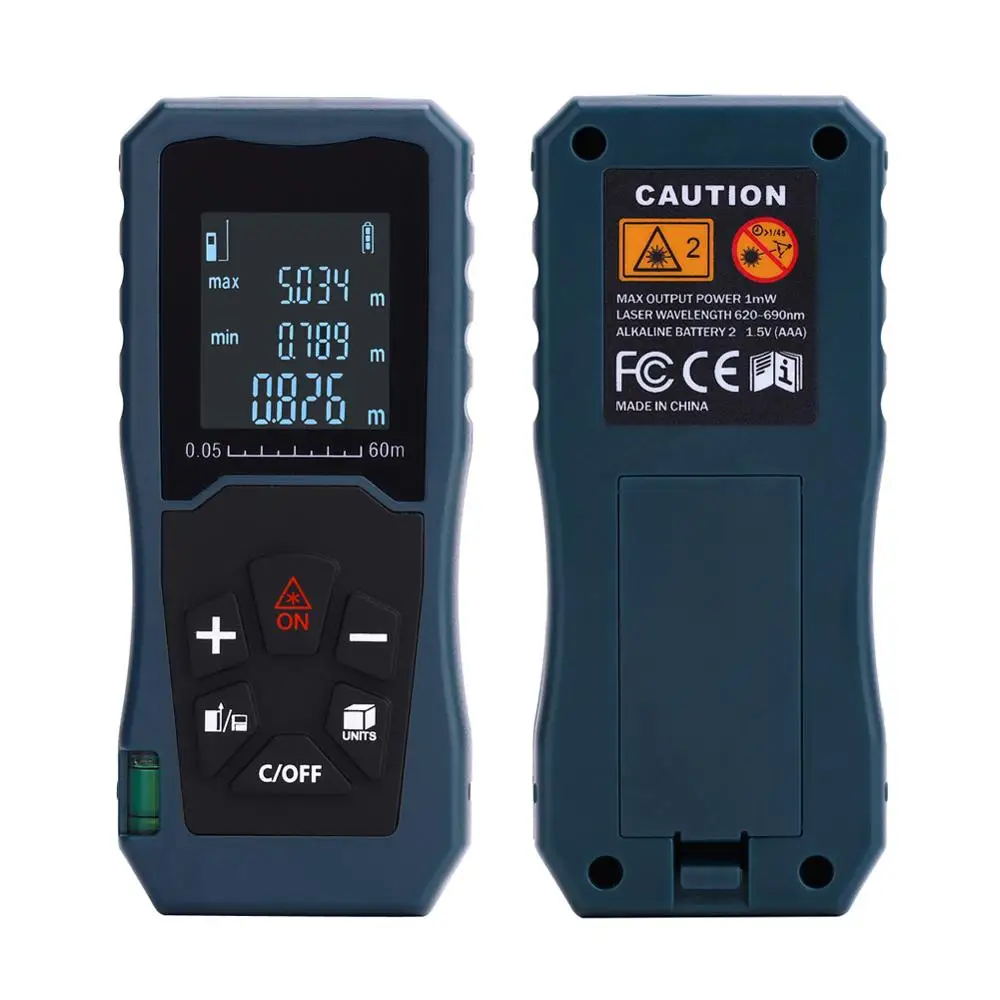 40M 60M 80M 100M Laser Rangefinder Digital Laser Distance Meter Battery-Powered Laser Range Finder Tape Distance Measurer Ruler